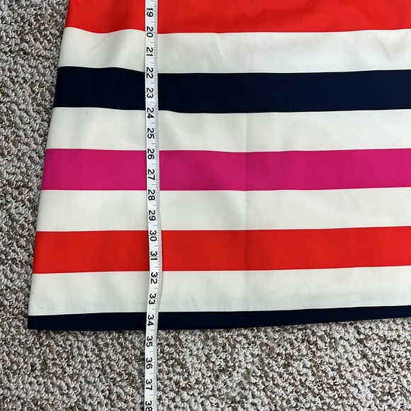 VINCE CAMUTO Stripe Sheath Dress Rhinestones Sz 10 - Picture 15 of 15